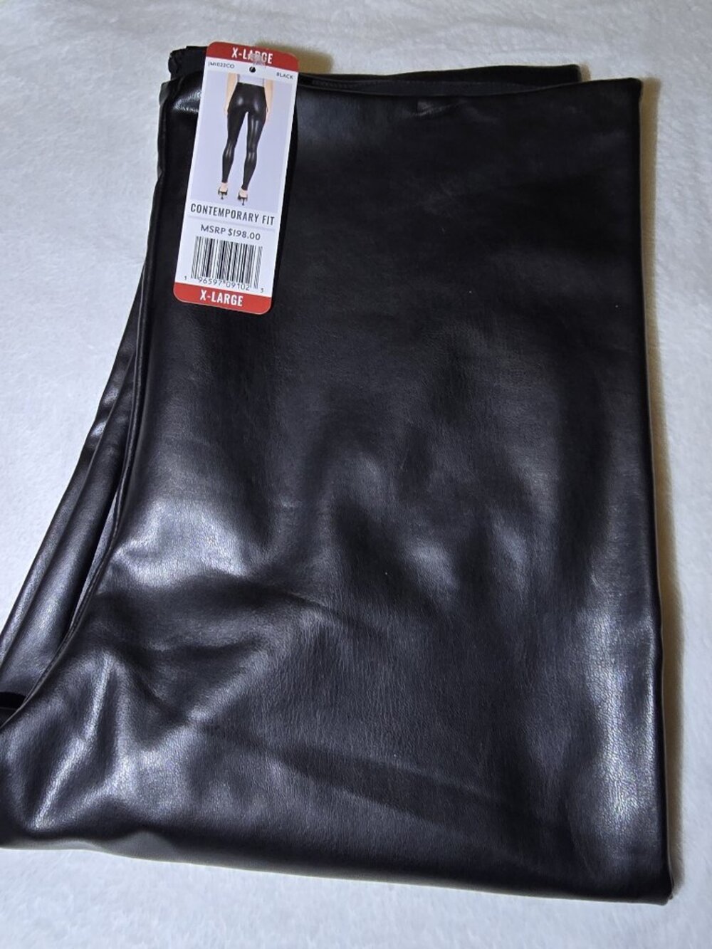 NWT Joie Faux Leather Contemporary Fit Leggings Pants Black XL New: $198